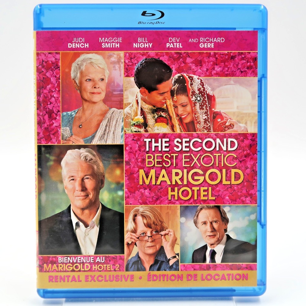 The Second Best Exotic Marigold Hotel (Blu-ray, 2015) Rental Exclusive